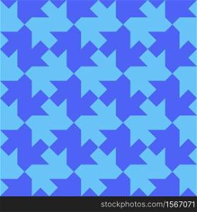 seamless mosaic pattern of shapes similar to z and n in blue colors. Seamless patternseamless mosaic pattern