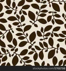 Seamless nature pattern with stylized abstract leaves.. Seamless nature pattern with abstract leaves.