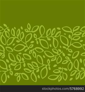 Seamless nature pattern with stylized abstract leaves.. Seamless nature pattern with abstract leaves.