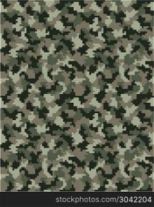 Seamless of digital camouflage