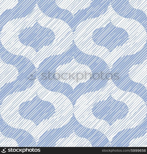 Seamless ogee pattern vector background tile