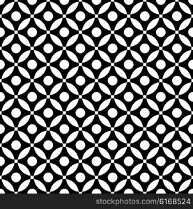 Seamless Oriental Ornament. Abstract Black and White Background. Seamless Oriental Ornament