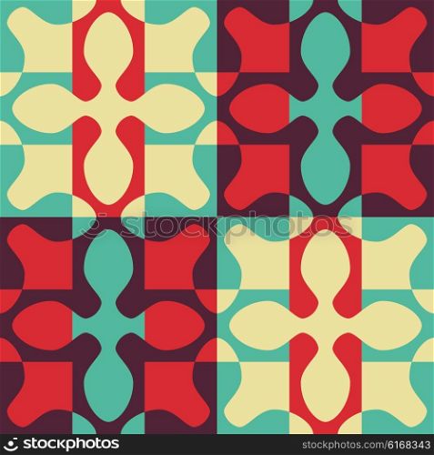 Seamless Oriental Ornament. Abstract Colorful Background. Vector Geometric Pattern. Seamless Oriental Ornament