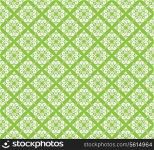 Seamless ornament in green