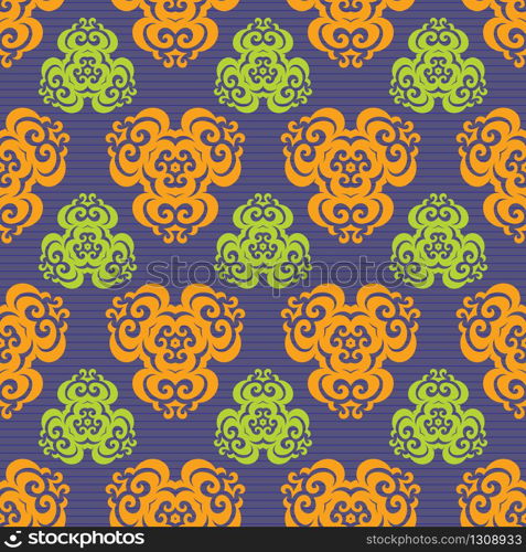 Seamless ornament pattern vector tile for multipurpose use in design. Seamless ornament pattern vector tile