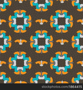 Seamless ornament pattern vector tile for multipurpose use in design. Seamless ornament pattern vector tile