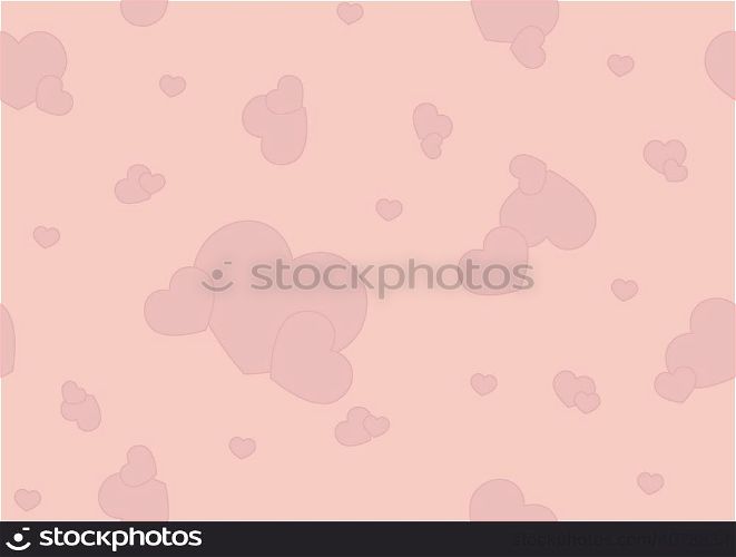 Seamless ornament with hearts