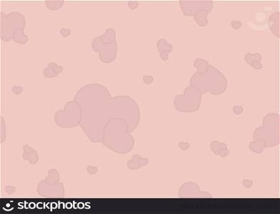 Seamless ornament with hearts