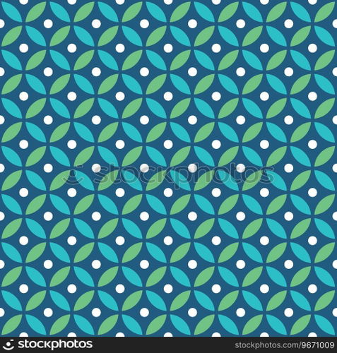 Seamless overlapping circle pattern in vector format