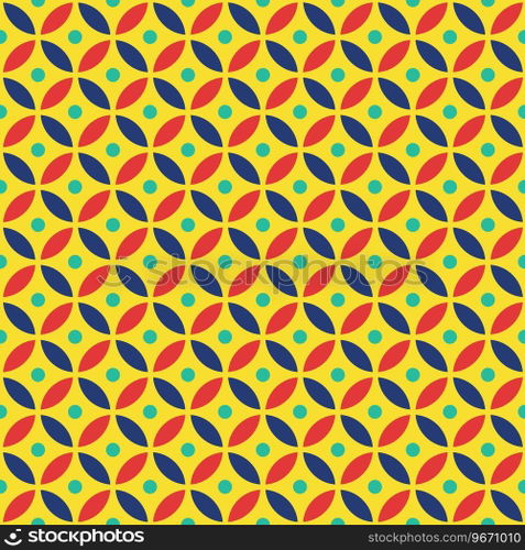 Seamless overlapping circle pattern in vector format