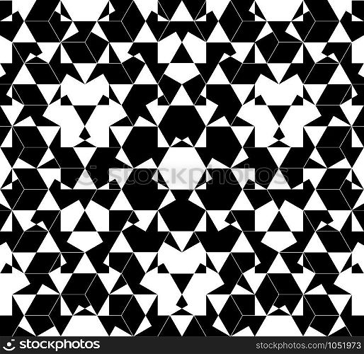 Seamless pattern abstract honeycomb mosaic. Vector illustration.. Seamless pattern abstract honeycomb mosaic