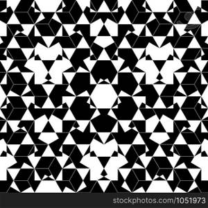 Seamless pattern abstract honeycomb mosaic. Vector illustration.. Seamless pattern abstract honeycomb mosaic