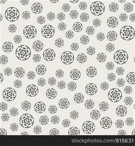 Seamless pattern background. Abstract and Classical concept. Geometric creative design stylish theme. Illustration vector. Black and white color