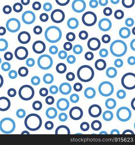 Seamless pattern background. Abstract and Modern concept. Geometric creative design stylish theme. Illustration vector. Blue and white color. Circular Technology shape