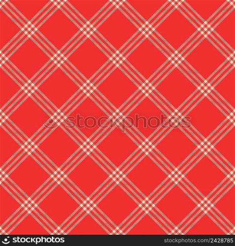 Seamless pattern background for the plaid bedspread, the vector is stitched on the diagonal fabric for blanket, sweater or shirt print