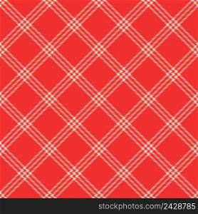 Seamless pattern background for the plaid bedspread, the vector is stitched on the diagonal fabric for blanket, sweater or shirt print