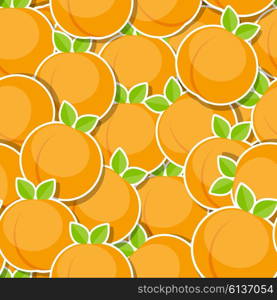 Seamless Pattern Background from Peach Vector Illustration. EPS10. Seamless Pattern Background from Peach Vector Illustration