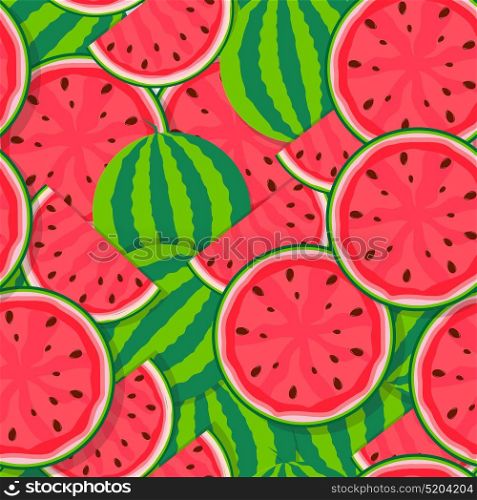 Seamless Pattern Background from Watermelon. Vector Illustration. EPS10. Seamless Pattern Background from Watermelon. Vector Illustration