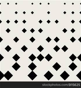 Seamless pattern background. Modern abstract and Classical antique concept. Geometric creative design stylish theme. Illustration vector. Black and white color. Rectangle square half tone shape