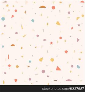 Seamless pattern background with abstract organic shapes, contemporary collage style, pastel colors