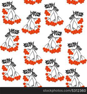 Seamless pattern background with rowanberrys and leafs. EPS10. Seamless pattern background with rowanberrys and leafs