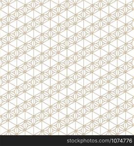 Seamless pattern based on Japanese ornament Kumiko.Black and white. Thin lines.The angular direction.. Seamless pattern based on Japanese ornament Kumiko