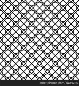 Seamless pattern based on japanese woodwork art.Black and white color.Great design for any purposes. Thick line.. Seamless pattern based on japanese woodwork art.Black and white color.