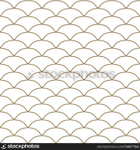Seamless pattern based on Kumiko ornament .Golden lines.Suitable for laser cutting and design.. Seamless pattern based on Japanese ornament Kumiko.Golden color.