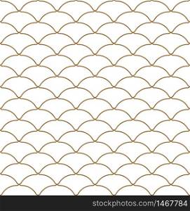 Seamless pattern based on Kumiko ornament .Golden lines.Suitable for laser cutting and design.. Seamless pattern based on Japanese ornament Kumiko.Golden color.