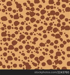 Seamless pattern dalmatian fur animal print.Animal skin template. Random bovine or cow spots hand drawn design.