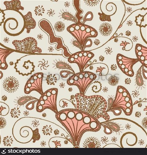 Seamless pattern design with flowers
