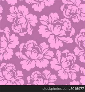Seamless pattern flowers roses, vector floral illustration.Vintage flowers pattern