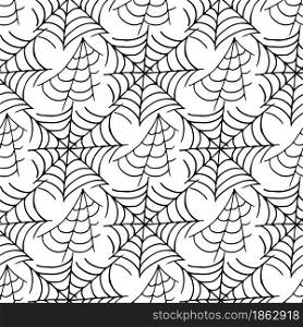 Seamless pattern for Halloween design. Vector illustration in hand draw style. Decorative spider print. Halloween design. Halloween elements, cartoon style
