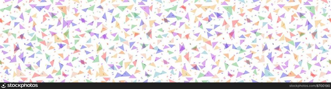Seamless pattern for multi-colored triangles for wallpaper, wrappers, textures and packaging. Simple design. Simple design.