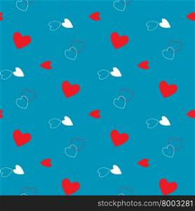 seamless pattern for Valentine&rsquo;s day with hearts