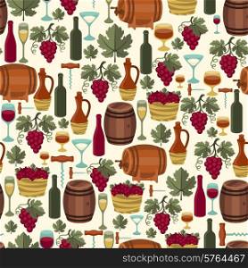 Seamless pattern for wine, wineries and restaurants.
