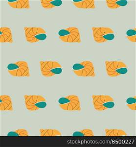 Seamless pattern. French escargot.. Seamless pattern. Escargot. Vector illustration.