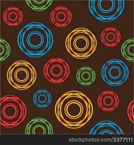 Seamless pattern from color circles