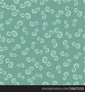 Seamless pattern from doodled or hand made spiral element