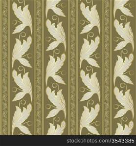 Seamless pattern from gold plants(can be repeated and scaled in any size)
