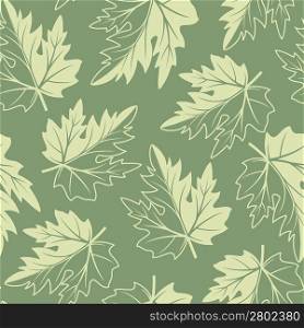 Seamless pattern from green leaves(can be repeated and scaled in any size)