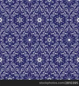 Seamless pattern from snowflakes and frosty patterns(can be repeated and scaled in any size)