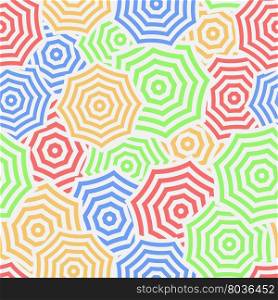 Seamless pattern from striped Umbrellas. Seamless pattern from striped Umbrellas. Vector illustration background