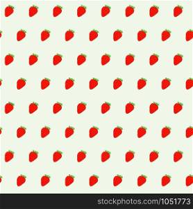 Seamless pattern from the fruit strawberry. Vector illustration. Seamless pattern from the fruit strawberry