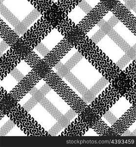 Seamless pattern from traces of tires.(can be repeated and scaled in any size)