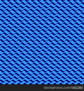 Seamless pattern. Horizontal marine pattern of wavy lines. Seamless nautical pattern