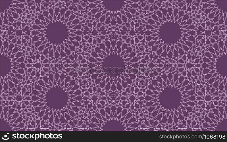 Seamless pattern in authentic arabian style. Vector illustration. Seamless pattern background in authentic arabian style.