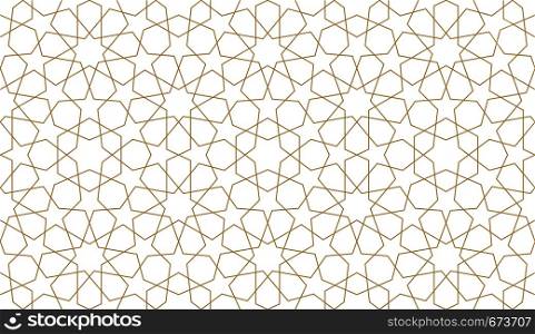 Seamless pattern in authentic arabian style. Vector illustration. Seamless pattern in authentic arabian illustration style