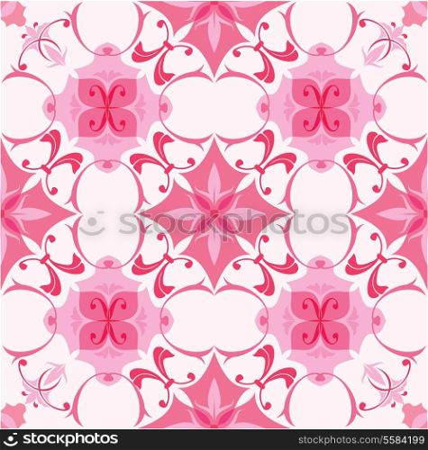 Seamless pattern in pink colors