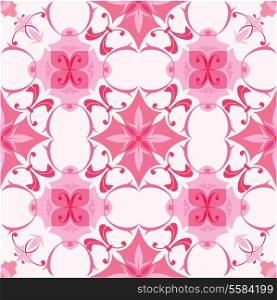 Seamless pattern in pink colors